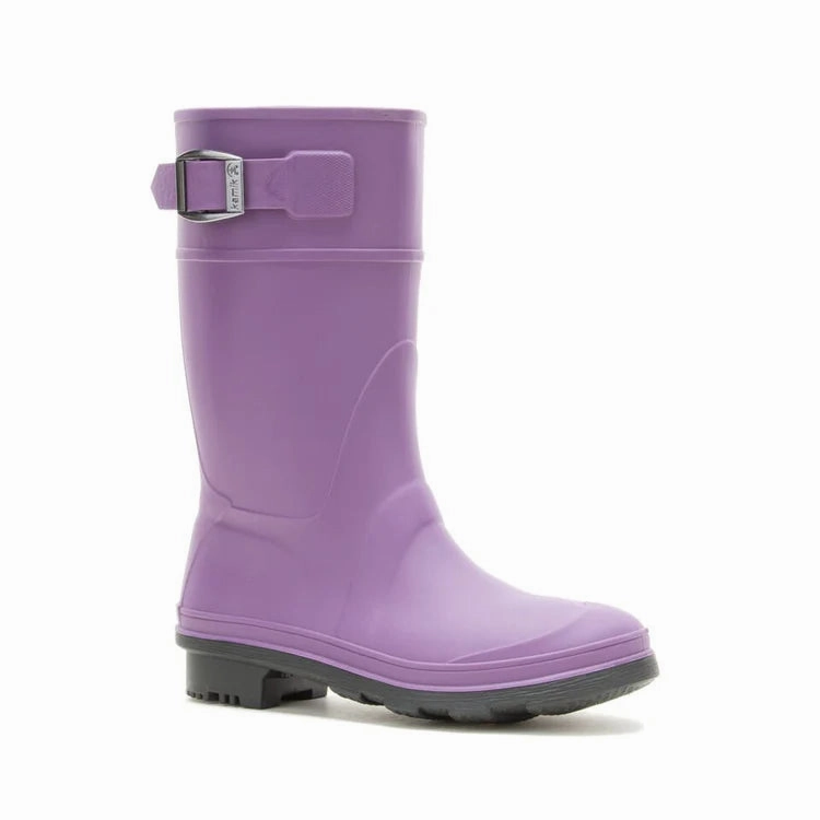 Kamik Kids' Raindrops Waterproof Rain Boots - Eggplant Waterproof Mtb Shoe Covers