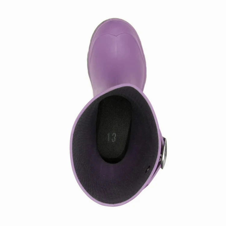 Insulated Waterproof Hiking Shoes Kamik Kids' Raindrops Waterproof Rain Boots - Eggplant