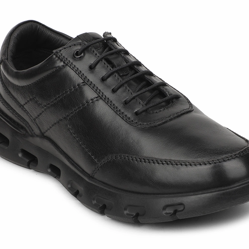 Healers Black Casual Formal Derby Shoes For Men ASF-1 By Liberty Tan Shoes