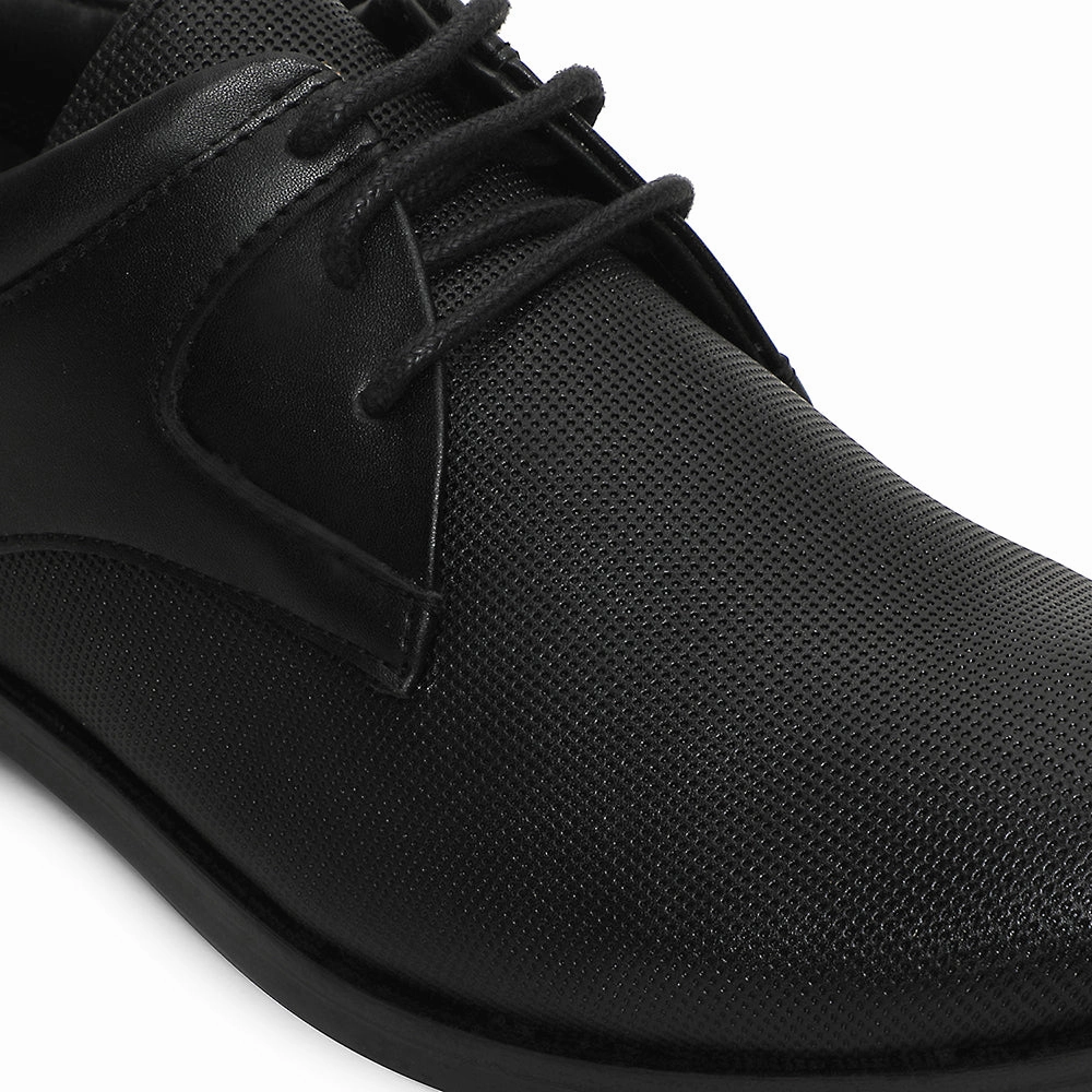 Brown Lace Up Shoes Healers Black Formal Lacing Derby Shoes For Men DERBO-10E By Liberty