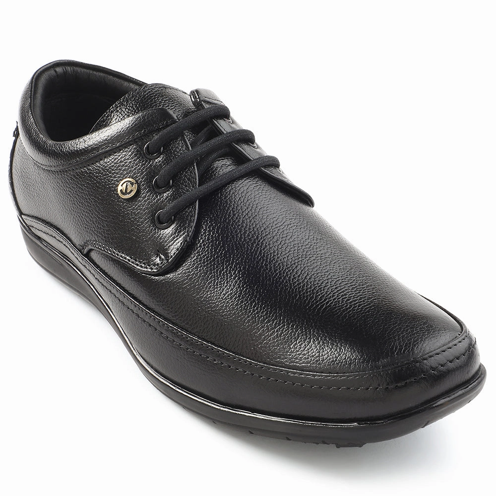 Healers Black Formal Lacing Derby Shoes For Men HA1-12 By Liberty Leather Lace Up Shoe With Web