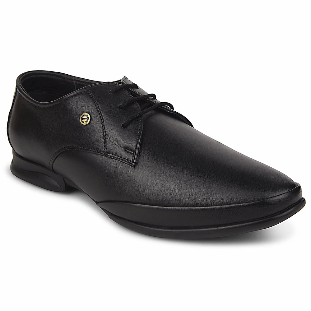 Healers Black Formal Lacing Derby Shoes For Men J757-02 By Liberty Patent Leather Derby Shoes