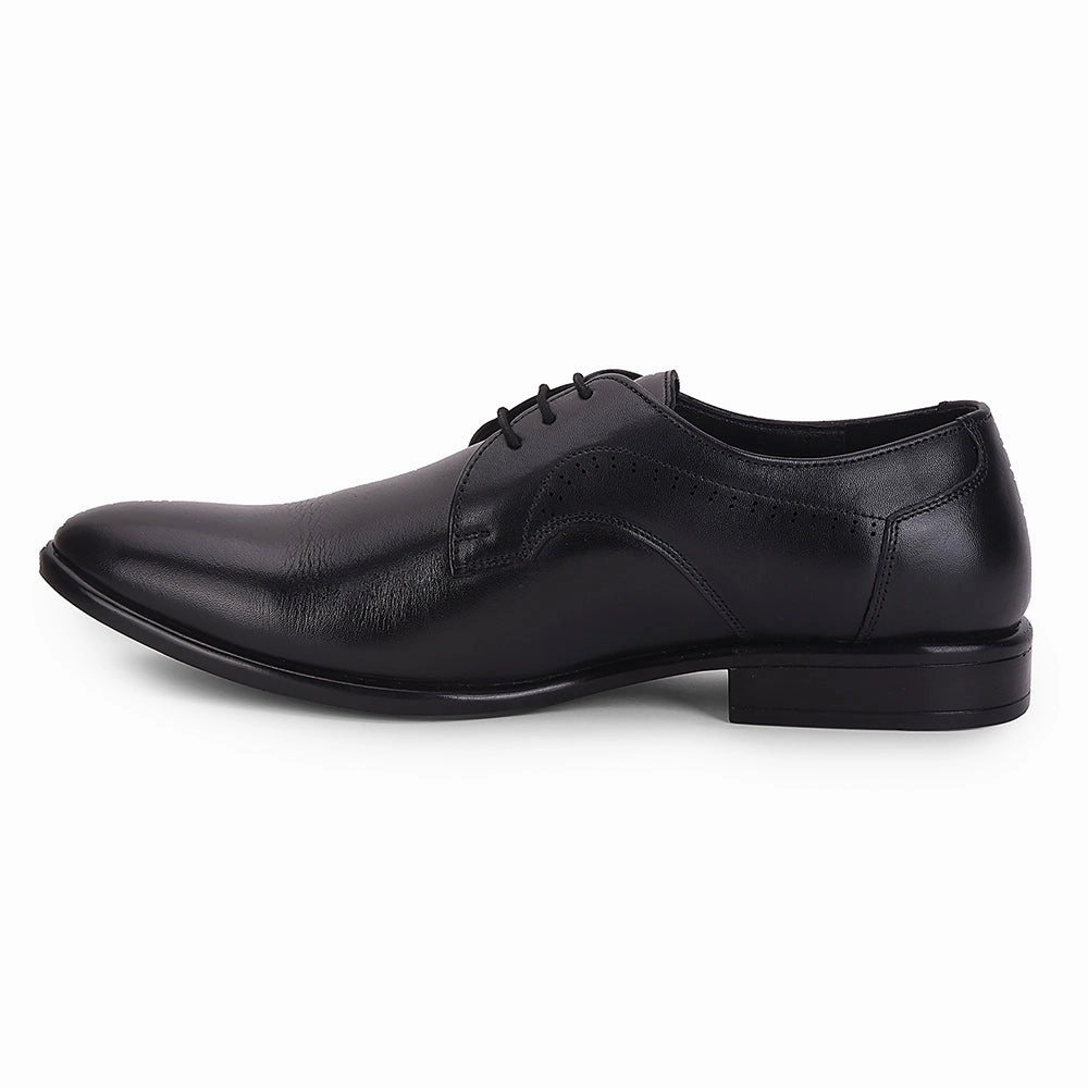 Walking Shoe Healers Black Formal Lacing Derby Shoes For Men SCL-12 By Liberty