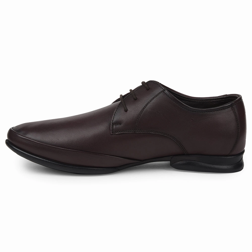 Healers Brown Formal Lacing Derby Shoes For Mens J757-02 By Liberty Patent Leather Lace-up Shoes From Calvin Klein