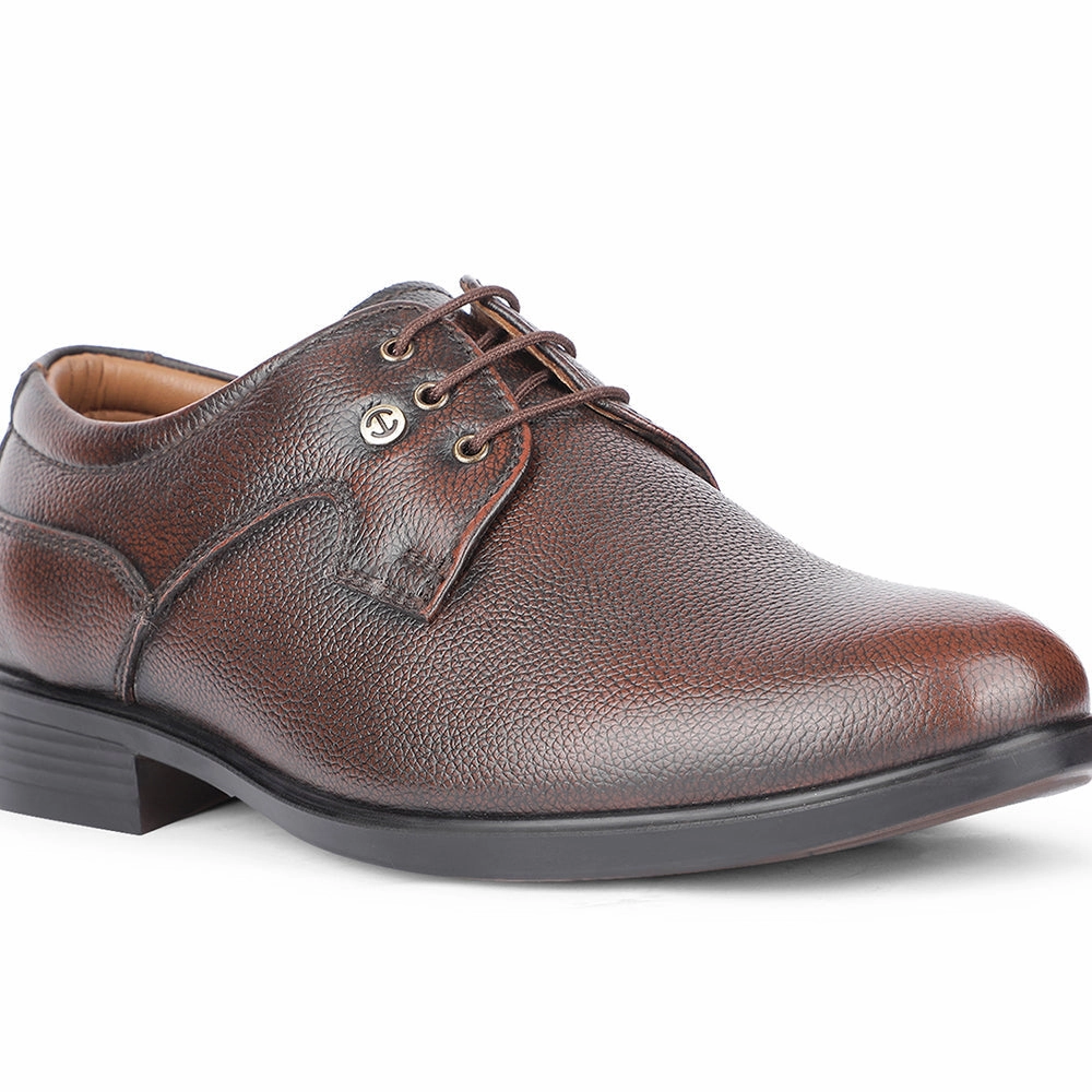 Suedette Lace Up Shoe Boots Healers Formal Brown Lacing Derby Shoes For Men S201-05 By Liberty