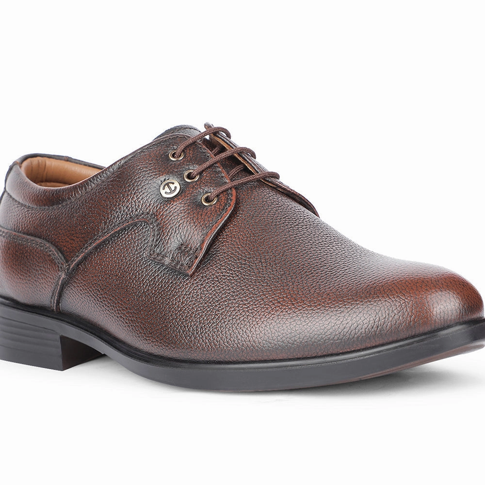 Healers Formal Brown Lacing Derby Shoes For Men S201-05 By Liberty High Derby Shoes