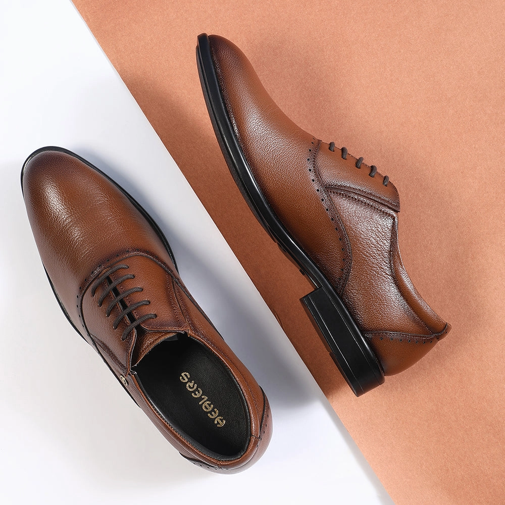 All Around Climbing Shoes Healers Tan Formal Lacing Oxford Shoes For Men U993-18 By Liberty