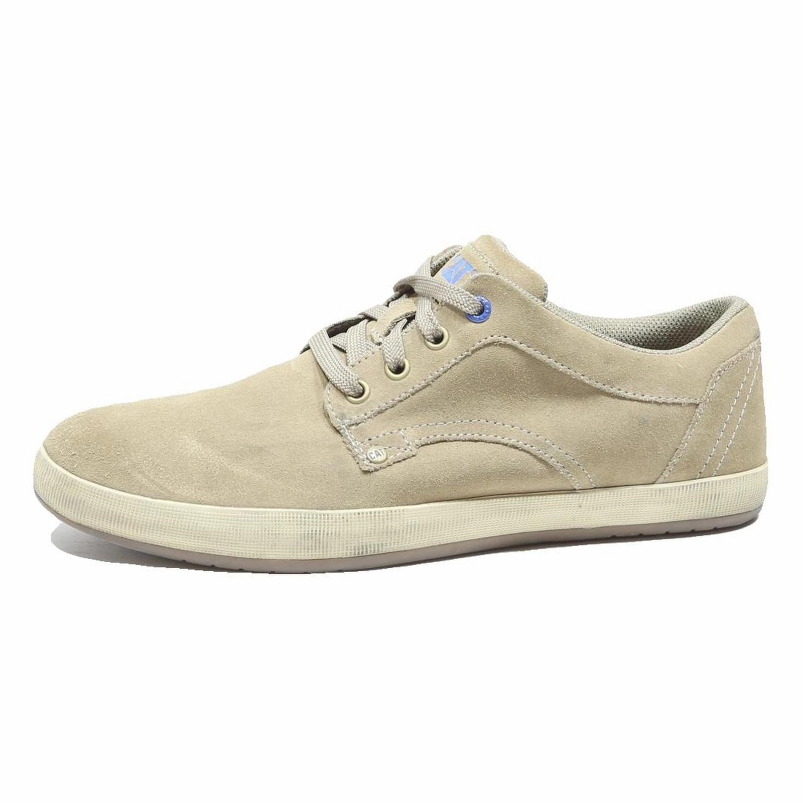 CAT Mens Casual Lace-Up Leather Shoes Beige UK 8 Comfortable Everyday Footwear Skechers Newbury St Casually Shoes