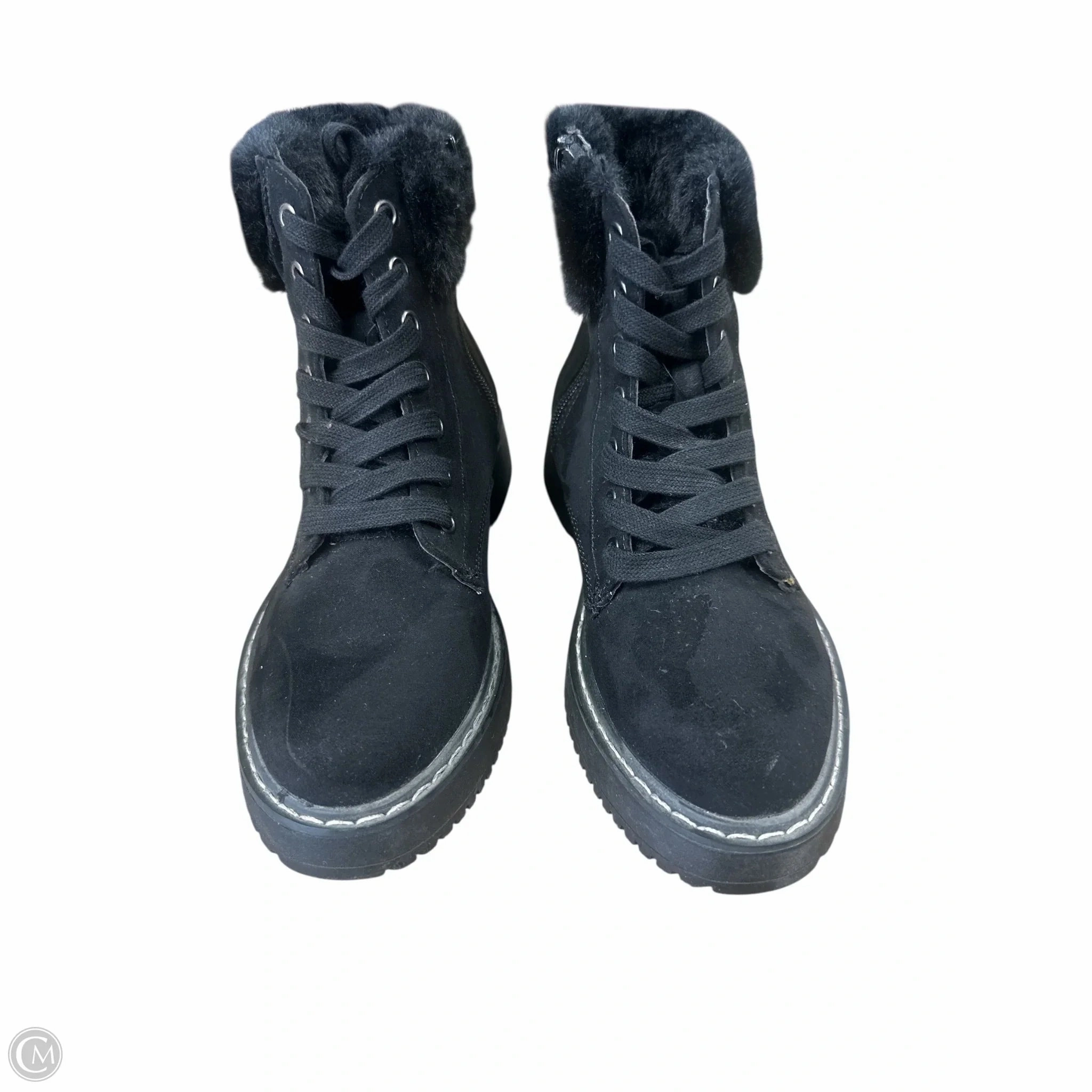 Classic Cowboy Boots Boots Ankle Flats By Madden Girl In Black, Size: 6