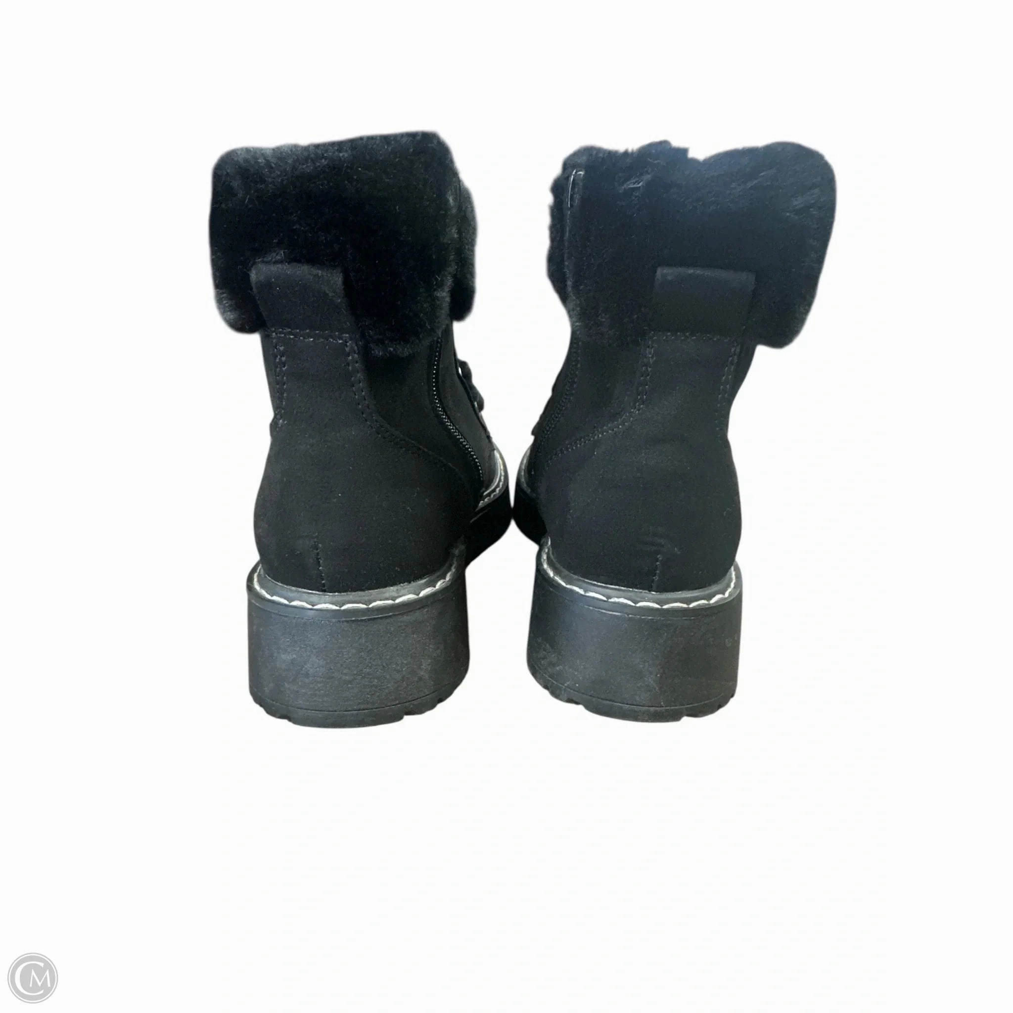 Boots Ankle Flats By Madden Girl In Black, Size: 6 Rhinestone Boots