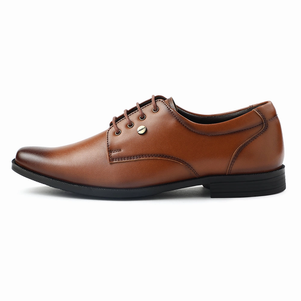 Fortune Tan Formal Lacing Derby Shoes For Men BENSTOCK1E By Liberty Lace Up Shoes Meaning