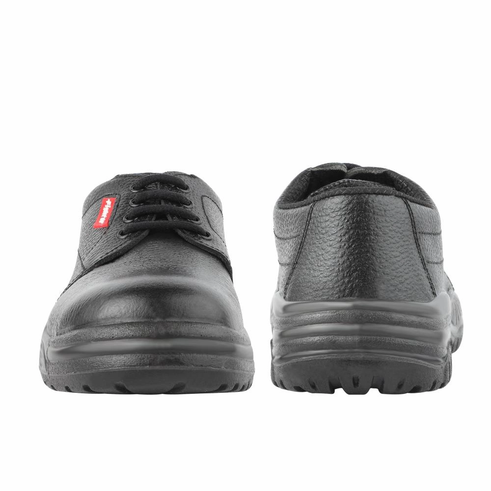 Warrior Black Steel Toe Industrial Safety Shoes for Men FIGHTER MEN By Liberty Best Cheap Gym Climbing Shoes