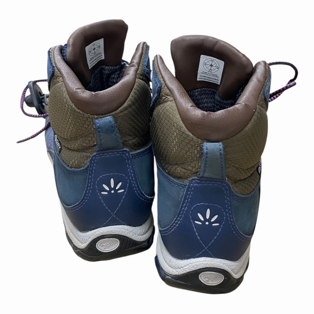 Shoes Hiking By Cmc In Blue & Brown, Size:7 Hiking Shoes Style