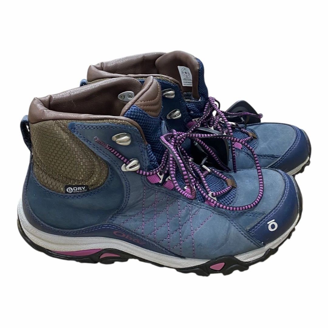 Best Lightweight Hiking Shoes Waterproof Shoes Hiking By Cmc In Blue & Brown, Size:7