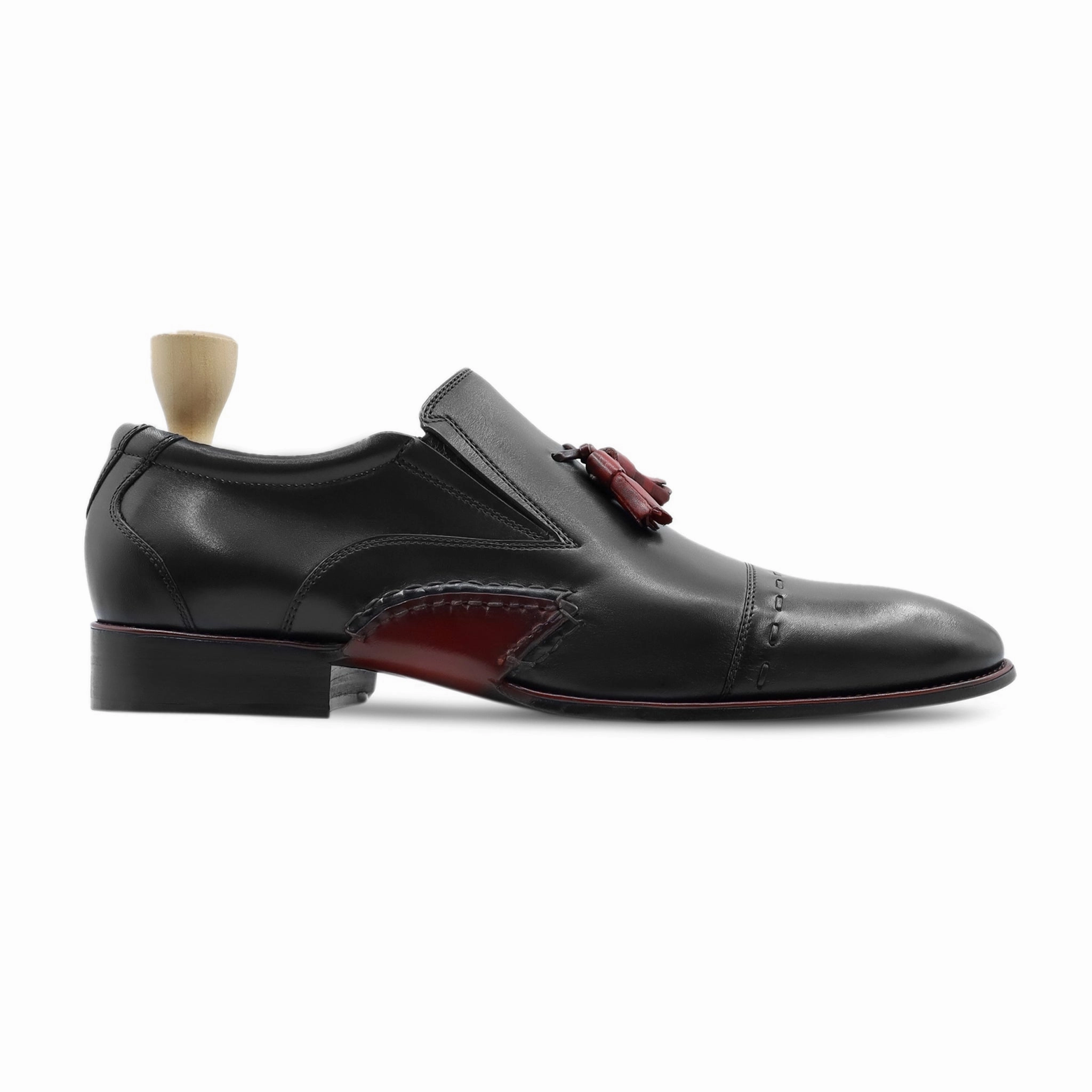 Johnston Murphy Tassel Loafers Hirakata - Men's Black Calf Leather Loafer