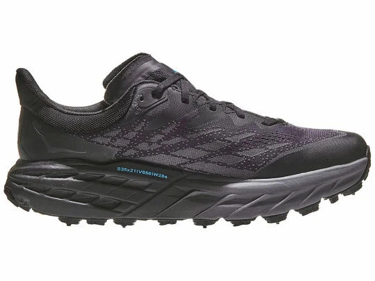 Best Trail Running Shoes 2017 Hoka | Speedgoat 5 GTX Ice | Men's | Black/Black