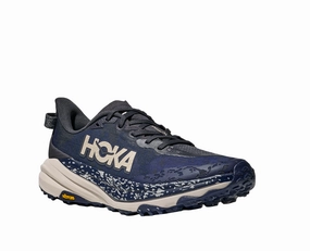 Trail Running Shoes Ok On Pavement Hoka | Speedgoat 6 | Men's | Charcoal Grey/Midnight Blue