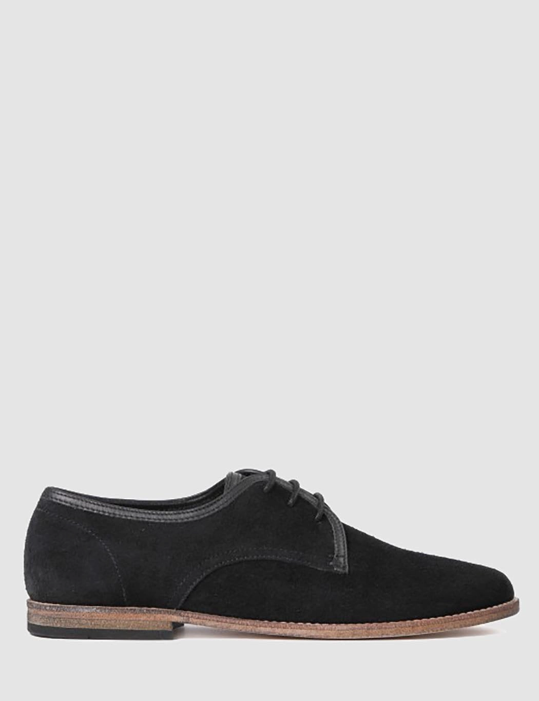 Hurley Lace Up Shoe Hudson Hayane Derby Shoes (Suede) - Black