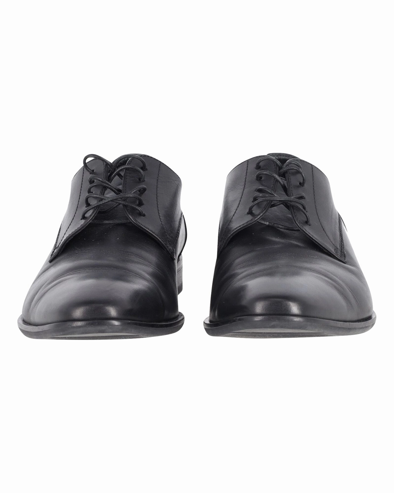 Hugo Boss Derby Lace-Up Formal Shoes in Black Leather Lace Up Vintage Shoes