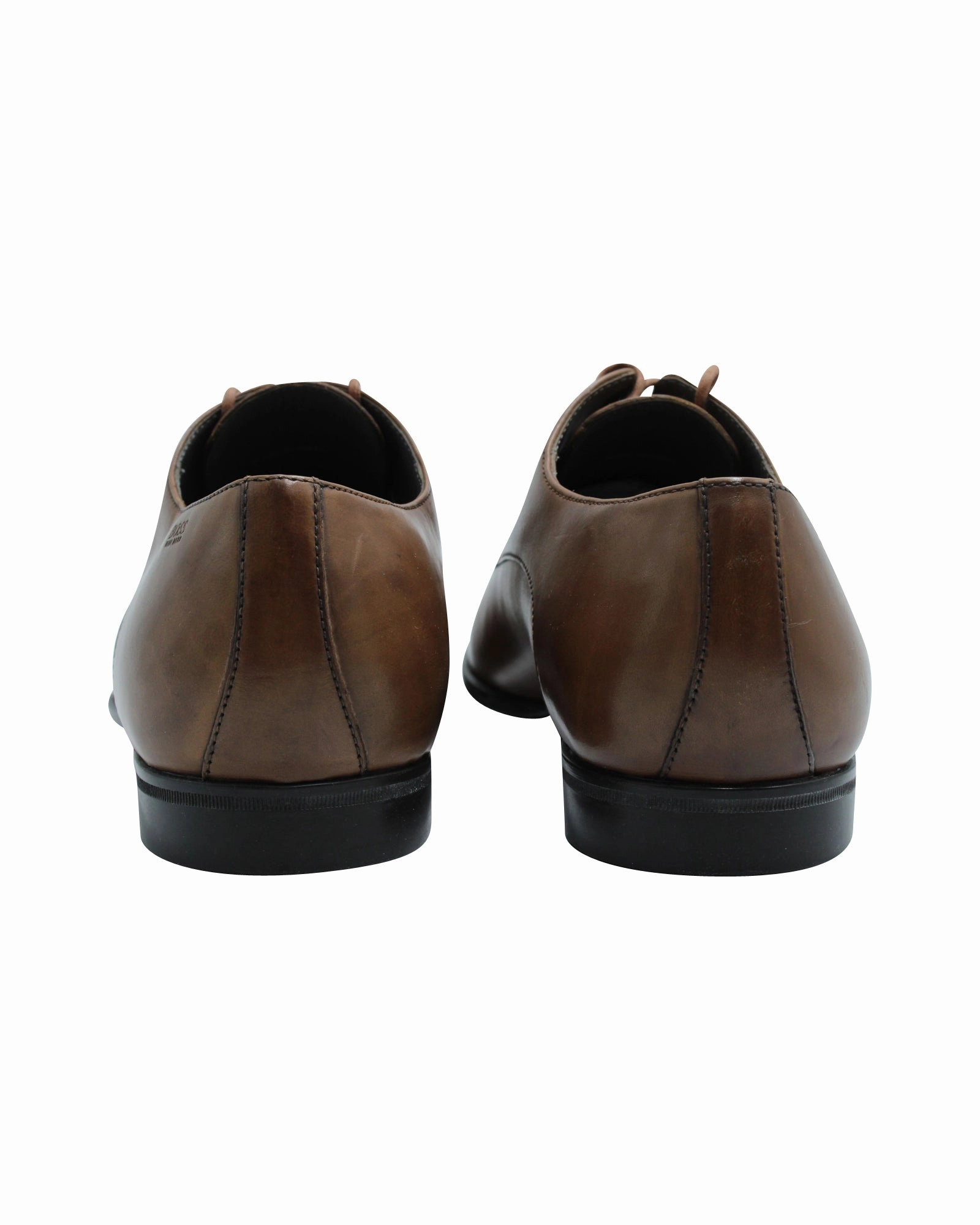 Cloth Lace Up Shoes Hugo Boss Derby Shoes in Brown Leather
