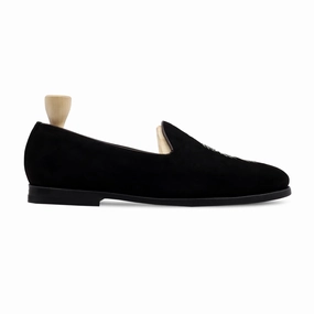 Sport Loafers Iberica - Men's Black Kid Suede Loafer