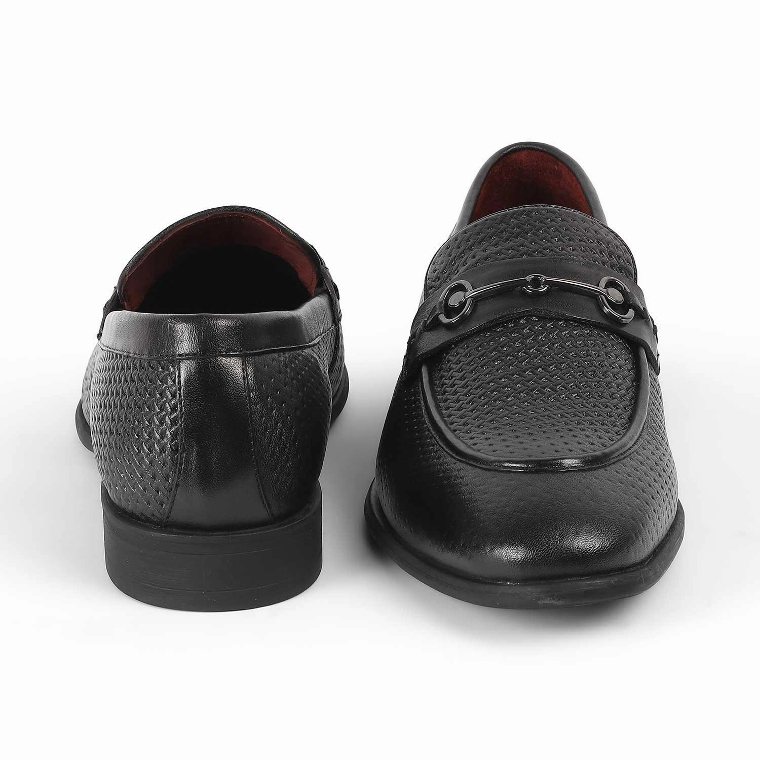 Marmont Loafers Tresmode Fetch Black Men's Textured Leather Loafers