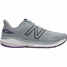 Men's New Balance Fresh Foam X 860v12, Light Aluminum/Deep Violet, 10.5 D Medium White New Balance Men's