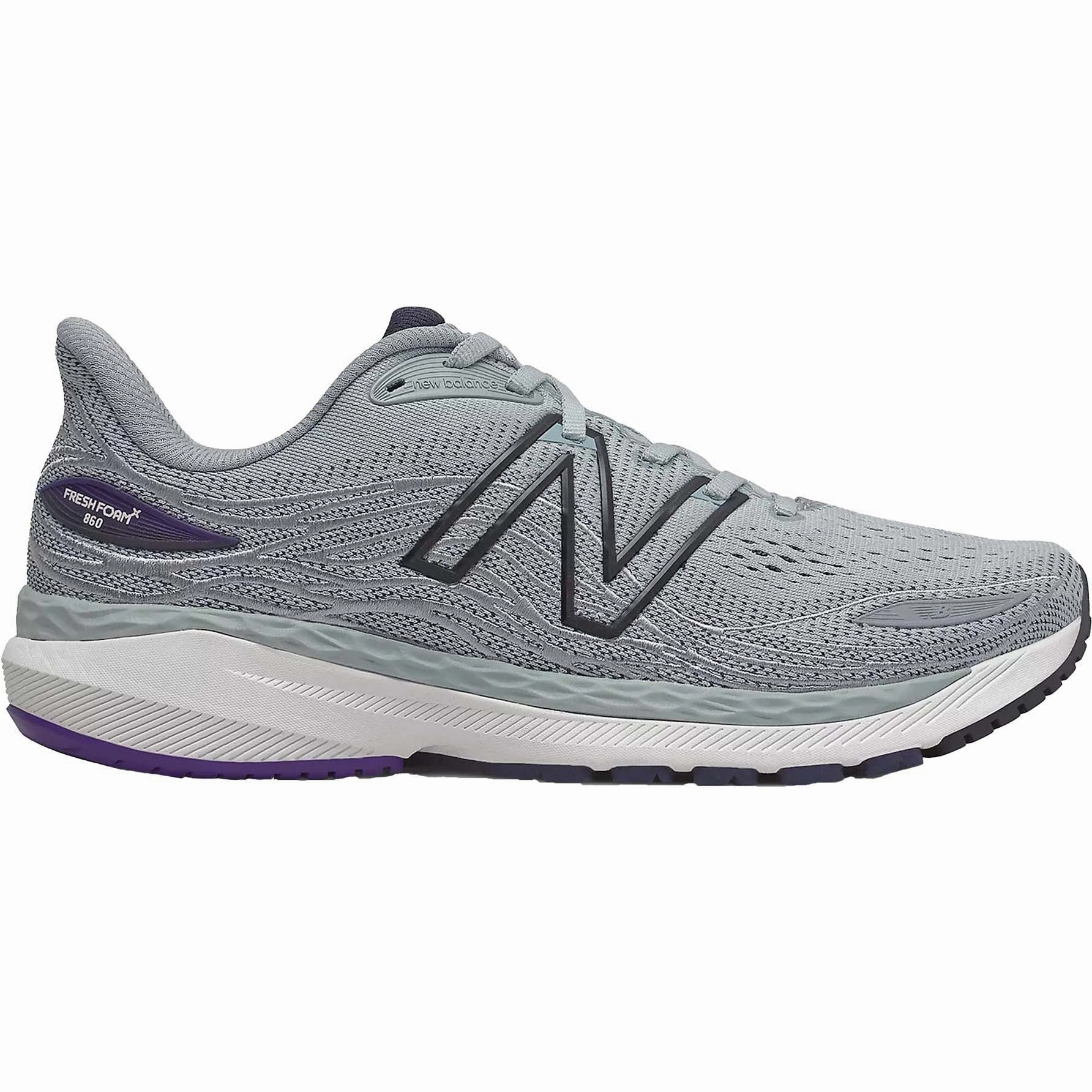 Men's New Balance Fresh Foam X 860v12, Light Aluminum/Deep Violet, 10.5 D Medium New Balance 993 Jjjound