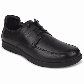 Healers Black Formal Lacing Derby Shoes For Men J757-15 By Liberty Strappy Lace Up Shoes
