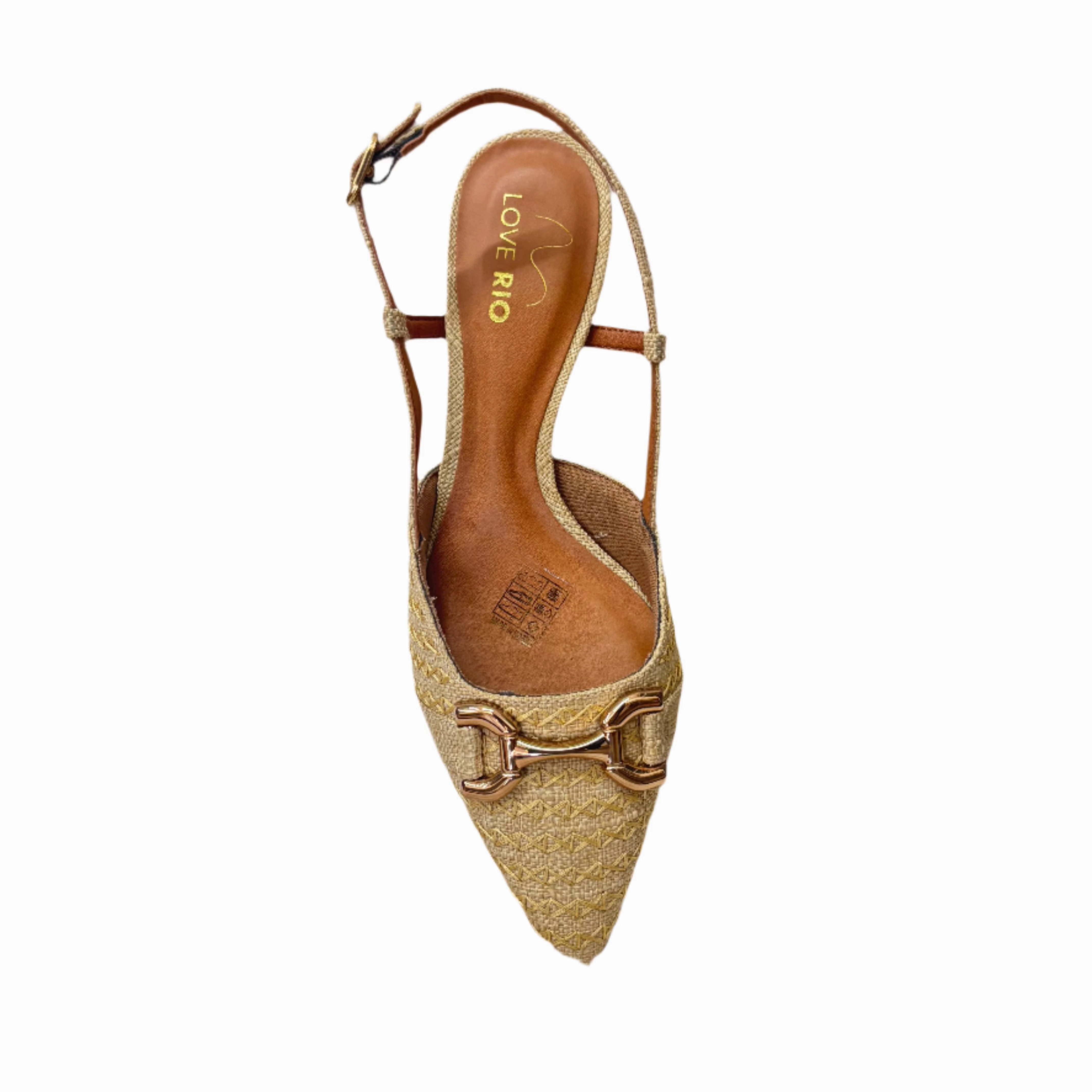 Jadore Sling Back High Boots Low Heel