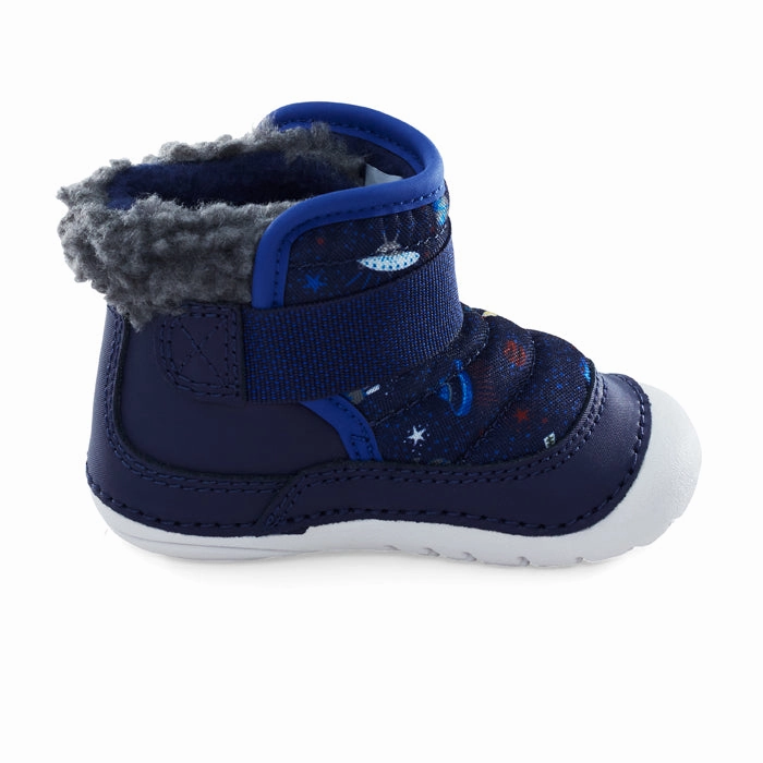 Lace To Toe Boots Infant Boy Stride Rite Soft Motion Channing Grey/Navy
