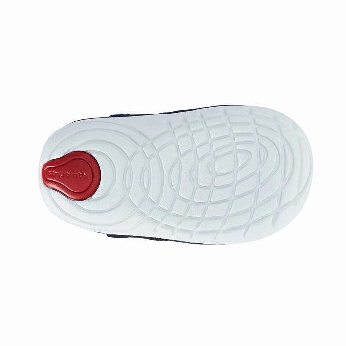 High Boots For Wide Calf Infant Boy Stride Rite Soft Motion Channing Grey/Navy