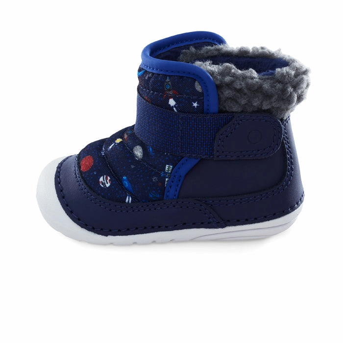 Toddler Snowboard Boots Infant Boy Stride Rite Soft Motion Channing Grey/Navy