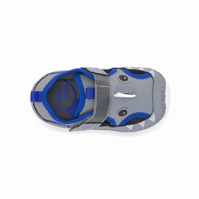 Most Comfortable Cushioned Sandals Infant Boy Stride Rite Soft Motion Splash Grey Shark