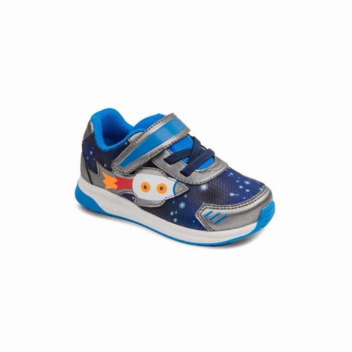 Air Precision Basketball Shoes Infant Boy Stride Rite SR Lighted Astro in Blue