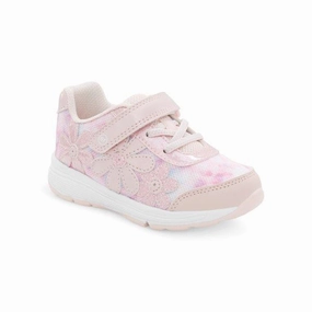 Infant Girl Stride Rite Lighted Glimmer in Blush Basketball Shoes Precision 6