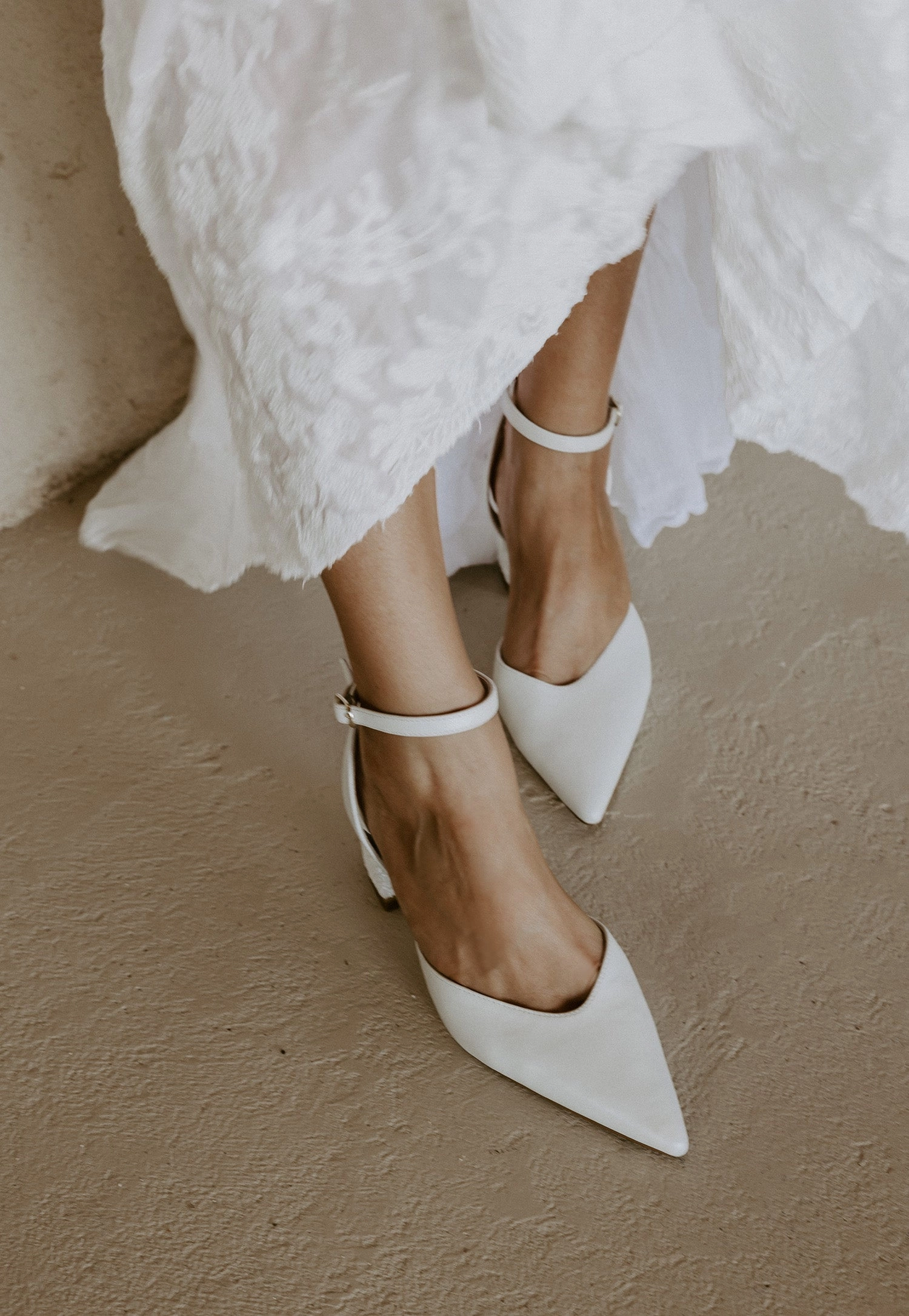 Wearing High Heels While Pregnant ODYSSEY CLASSIC - LEATHER CLOSED TOE BRIDAL HEELS