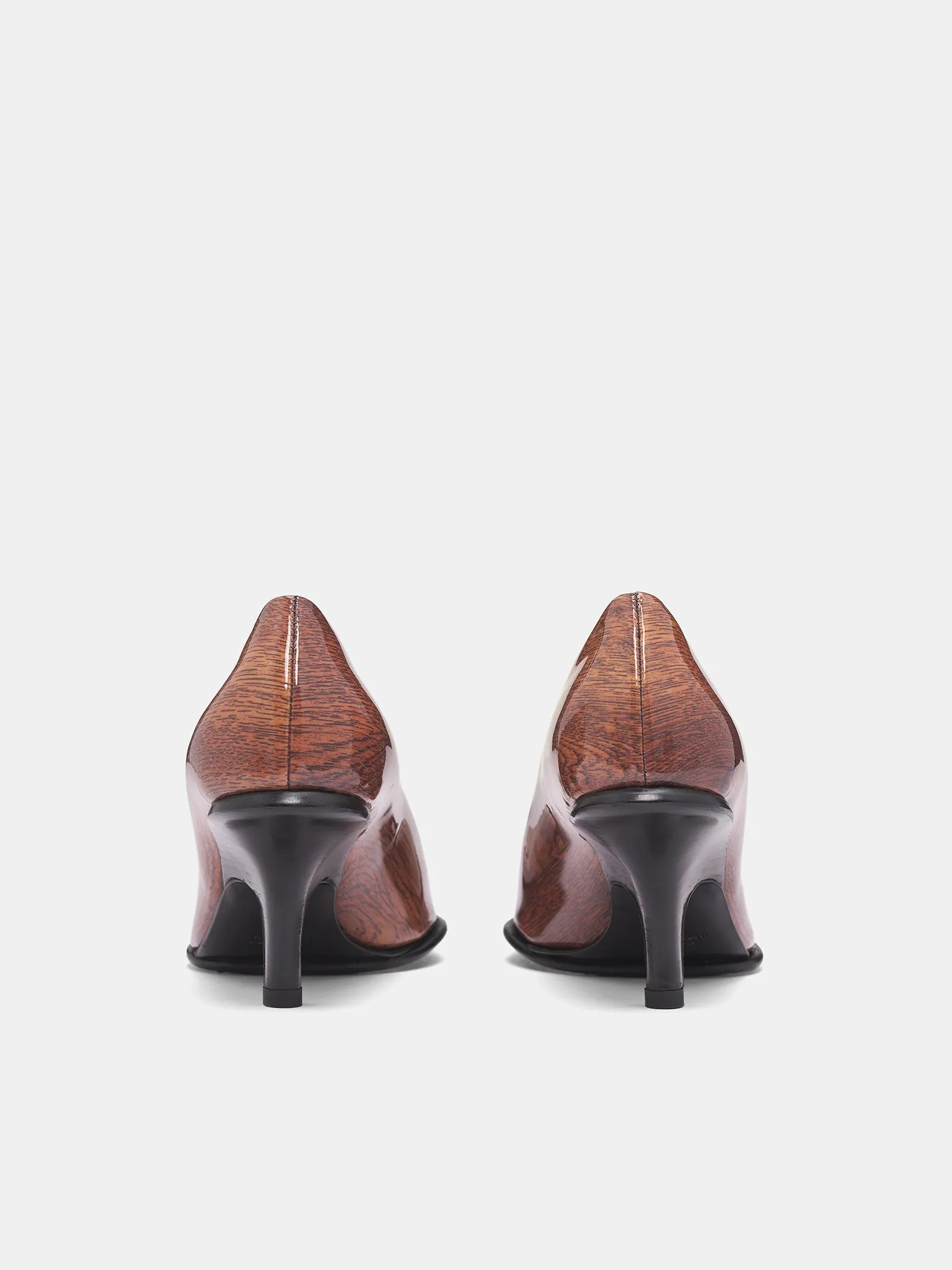 High Heels Anal Patent Wood Grain Fanta Heels (FANTA-WOOD)