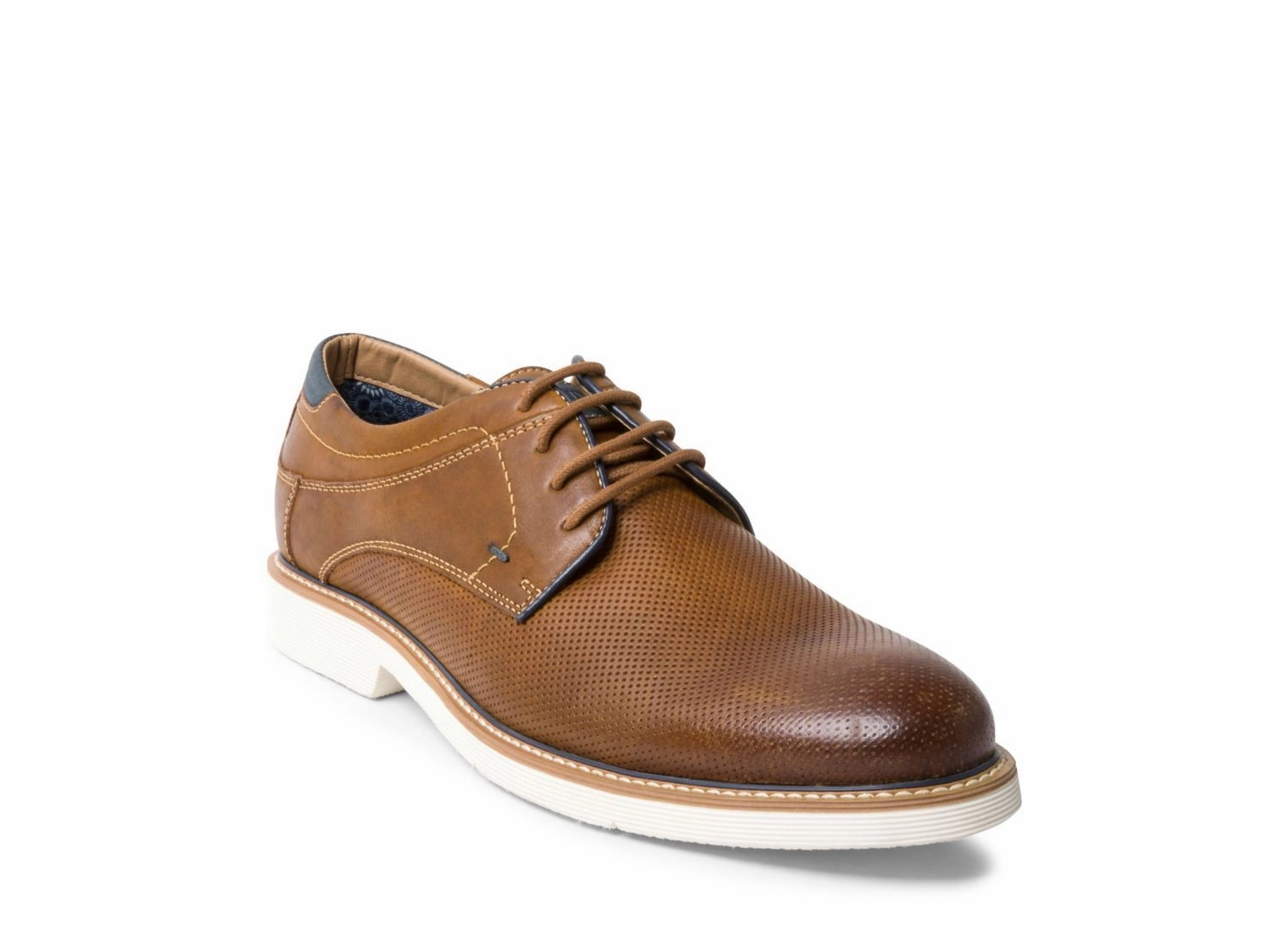 BISSON TAN LEATHER Lace Up Oxford Shoes