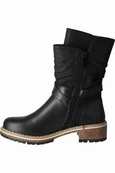 Josef Seibel 577613 Waylynn in Black Leather Waterproof Nurse Waterproof Shoes