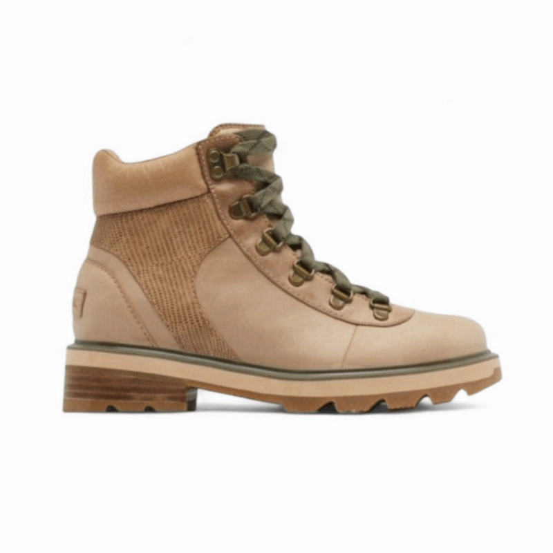 Military Waterproof Sorel Women's Lennox Hiker STKD - Canoe/Stone Green