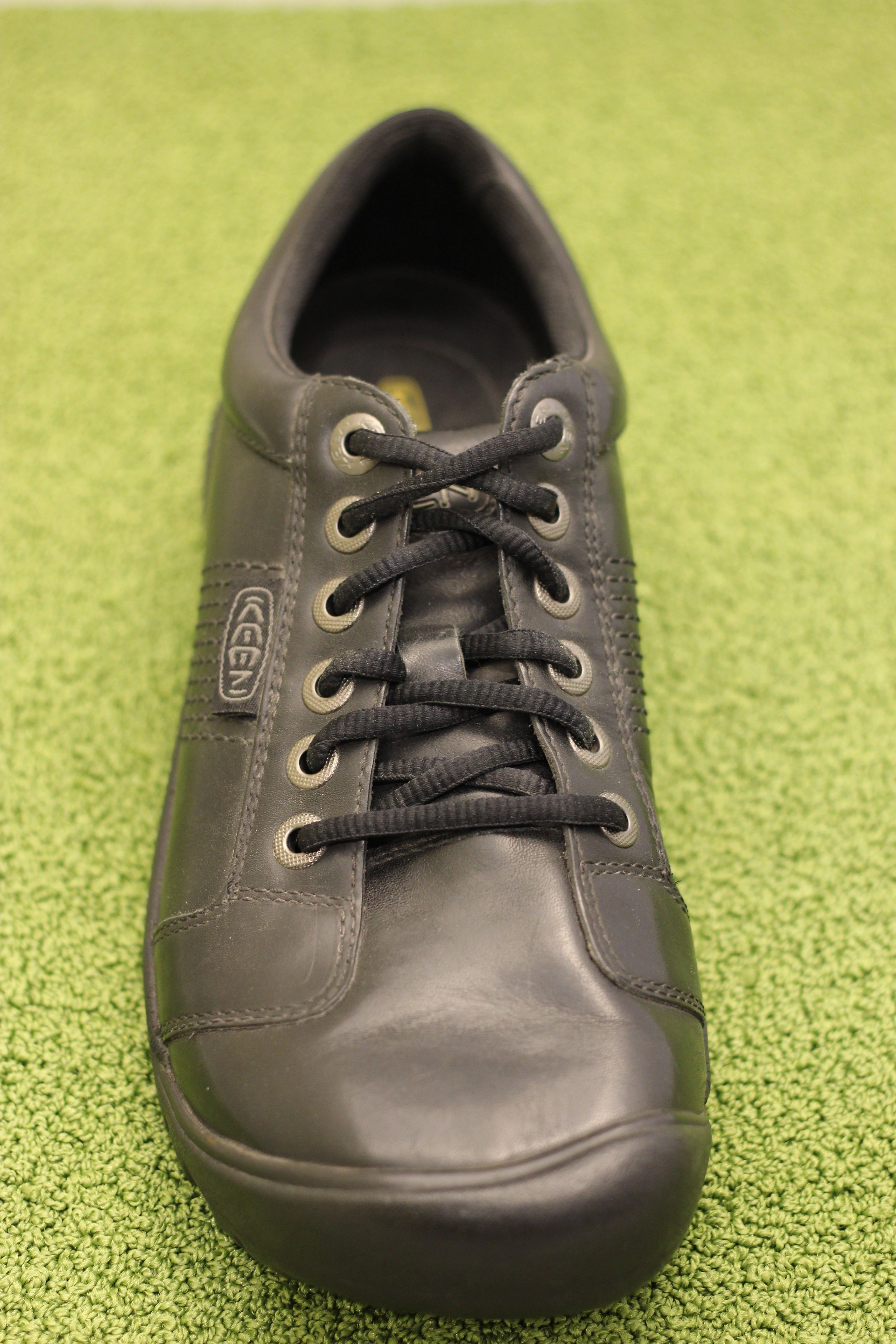 Best Waterproof Non Slip Work Shoes Keen Men's Austin Casual Waterproof Shoe- Black Leather