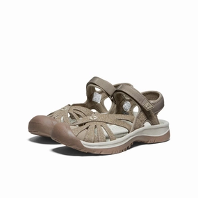 Keen Women's Rose Adventure Sandal - Brindle/Shitake Best Hiking Shoes Low Cut
