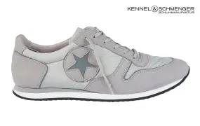 Ken Gemini Grey White Leather Brogues