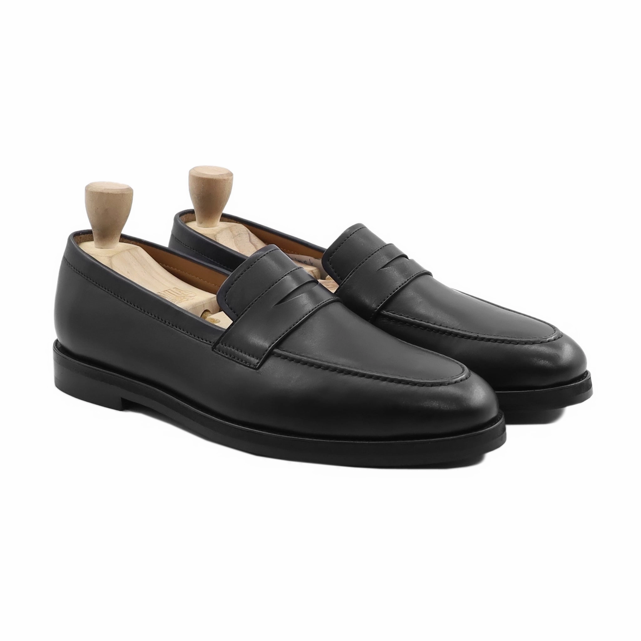 Oxford Shoes Loafers Krag - Men's Black Calf Leather Loafer
