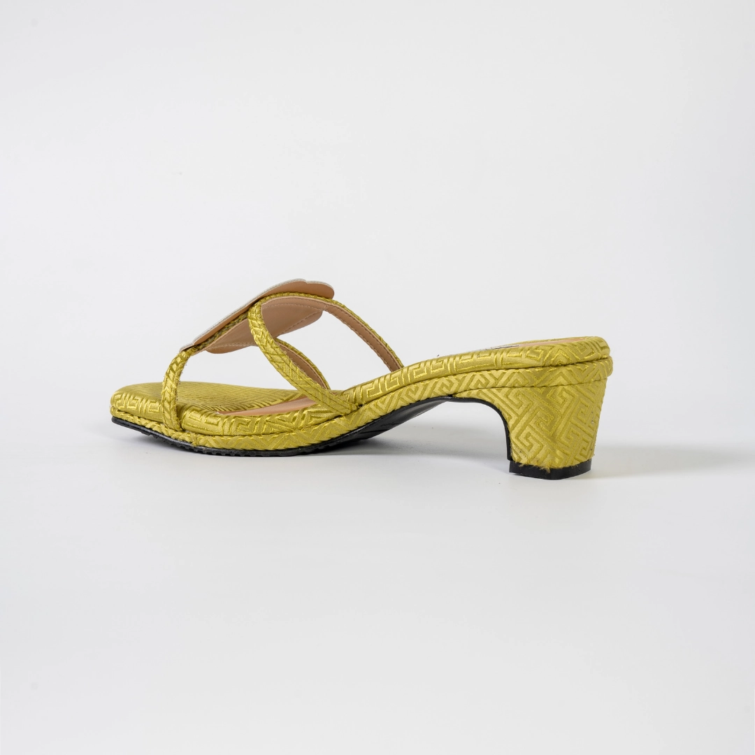 Lady Hana Heels in Green & Silver Cheongsam Forever 21 High Heels