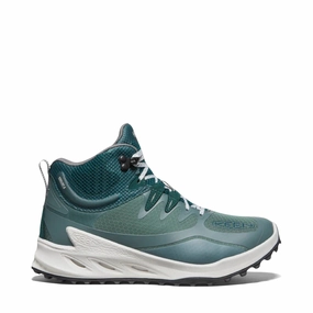 KEEN Women's Zionic Waterproof Hiking Boot in Dark Forest/Sea Moss Waterproof Bike Shoes