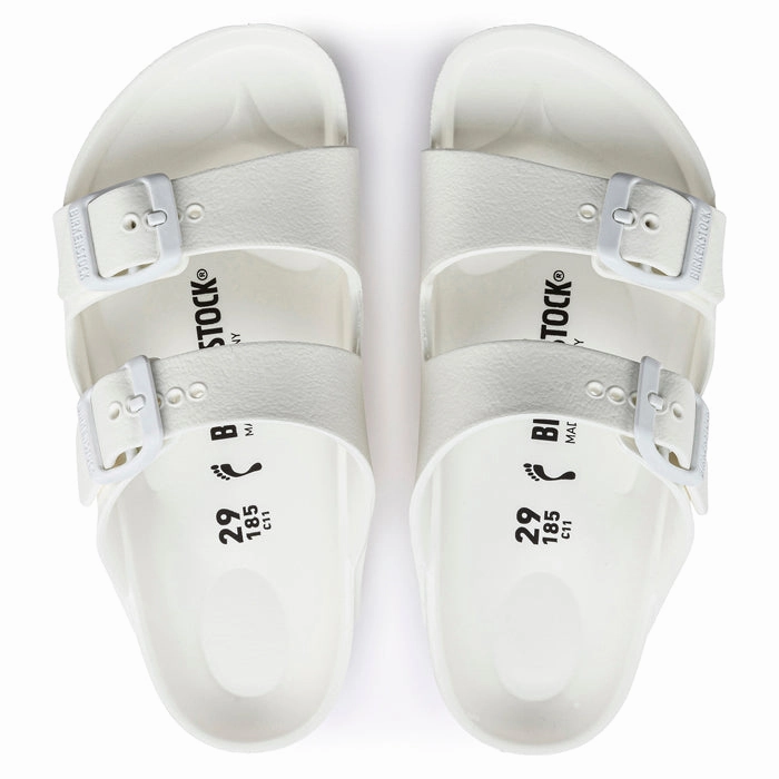 Little Girl Birkenstock Arizona EVA Narrow White 2 Inches Platform Sandals