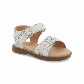 Toe Ring Sandals Little Girl Stride Rite SR Alina in White Floral