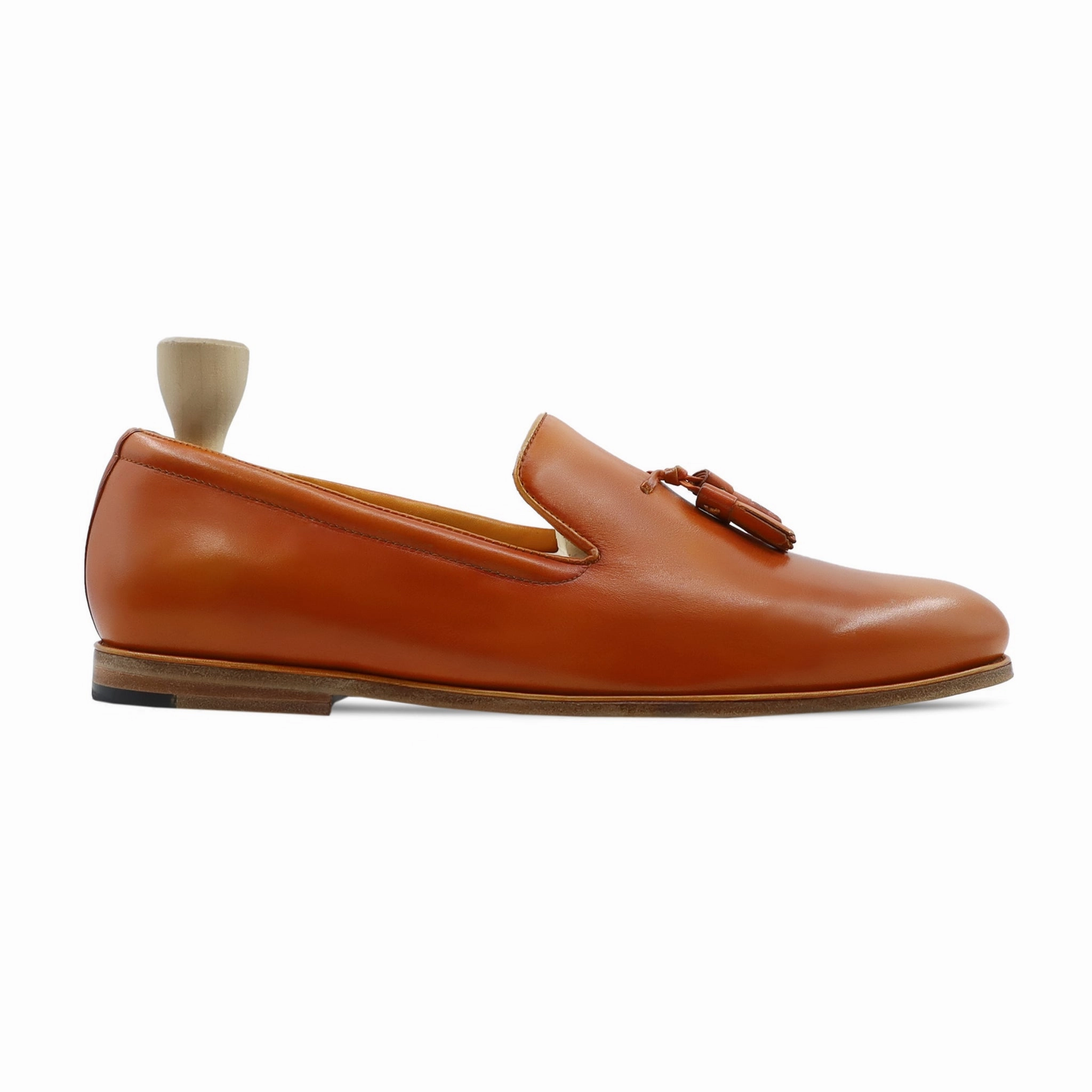 Emberfall - Men's Orange Tan Calf Leather Loafer Slingback Loafers